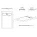 Душевой поддон Allen Brau Infinity 140x90 8.21005-21 белый камень 