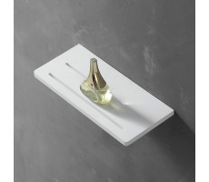 Полочка для ванной комнаты ABBER Stein AS1653 белая матовая 