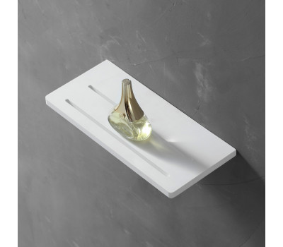 Полочка для ванной комнаты ABBER Stein AS1653 белая матовая 