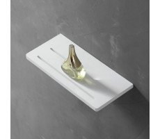 Полочка для ванной комнаты ABBER Stein AS1653 белая матовая 