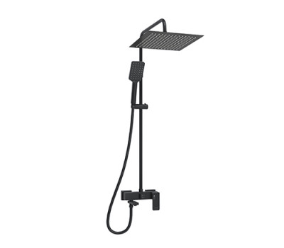 Душевая система WasserKRAFT  A277.162.130.BM черный матовый 