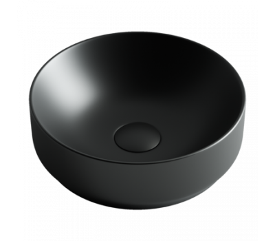 Умывальник чаша накладная круглая (цвет Чёрный Матовый) Element 355*355*125мм Ceramica Nova CN6007 Черный матовый 