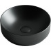Раковина накладная Ceramicanova Element круглая чёрная матовая 36 см CN6007 