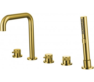 Смеситель на борт ванны Allen Brau Priority 5.31007-GB (с внутренней частью) золото браш 