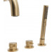 Смеситель на борт ванны Allen Brau Priority 5.31007-GB (с внутренней частью) золото браш 