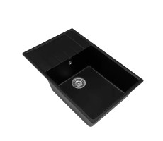 Кухонная мойка Grandex Aqua Topline 600215, черный металлик