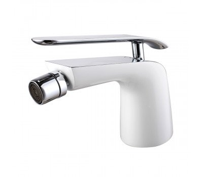 Смеситель для биде Lemark Melange LM4908CW хром | белый Смеситель для биде Lemark Melange LM4908CW хром | белый