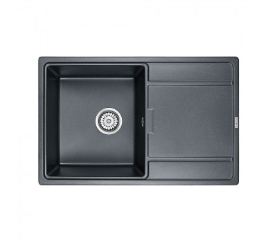 Мойка кварцевая FLUGEN, PM217850-BLM, черный металлик, 780х500 мм, Paulmark 