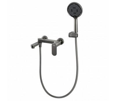 Смеситель для ванны FRAP F3285-9, оружейная сталь 