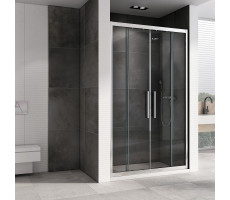 Душевая дверь ABBER Schwarzer Diamant AG33150H хром 