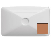 Раковина ISVEA SistemaY Clear накладная 10SY50060SV-2H цвет коричневый матовый 