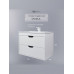 Тумба под раковину для ванной подвесная Uperwood Modul 75х44,4х55 см, белая/графит 2930205355 