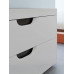 Тумба под раковину для ванной подвесная Uperwood Modul 75х44,4х55 см, белая/графит 2930205355 