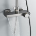 Душевая система с термостатом Rose R1896T-6, пепельный