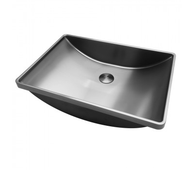 Раковина встраиваемая сверху ABBER Wasser Kreis AF2404GM оружейная сталь Раковина встраиваемая сверху ABBER Wasser Kreis AF2404GM оружейная сталь