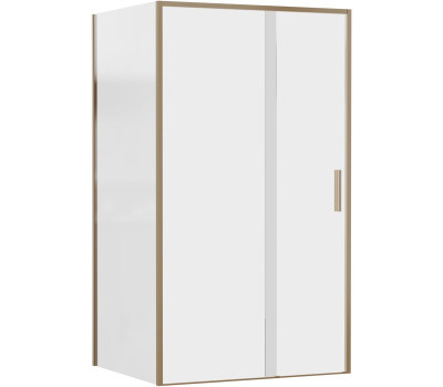 Душевой уголок Aquanet Pleasure Evo 110x90 AE65-110x90-GBT профиль золото-никель браш, прозрачное стекло 