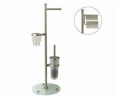 Стойка / Набор держателей WasserKRAFT Ammer K-7000 1236 никель Стойка / Набор держателей WasserKRAFT Ammer K-7000 1236 никель