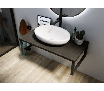 Столешница 1Marka GRUNGE LOFT 80 Бетон темно-серый Столешница 1Marka GRUNGE LOFT 80 Бетон темно-серый