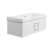 Тумба под раковину подвесная La Fenice Cubo FNC-01-CUB-B-100, белая  Тумба под раковину подвесная La Fenice Cubo FNC-01-CUB-B-100, белая