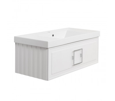 Тумба под раковину подвесная La Fenice Cubo FNC-01-CUB-B-100, белая 
