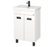 Тумба Onika Балтика-Квадро Black 60 напольная, белая (ум.Тигода 60) 106139 Тумба Onika Балтика-Квадро Black 60 напольная, белая (ум.Тигода 60) 106139