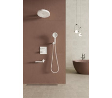 Душевая система встраиваемая с тропическим душем и термостатом ОМГ! 1011W белый Bronze de Luxe 