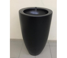 Умывальник CeramaLux B133MB черный матовый 