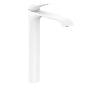 Смеситель для раковины Hansgrohe Vernis Blend 75040700 белый матовый 