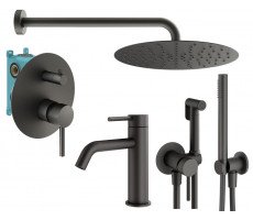 Комплект Plumberia Selection KITZXO18GR53 Графит матовый Комплект Plumberia Selection KITZXO18GR53 Графит матовый