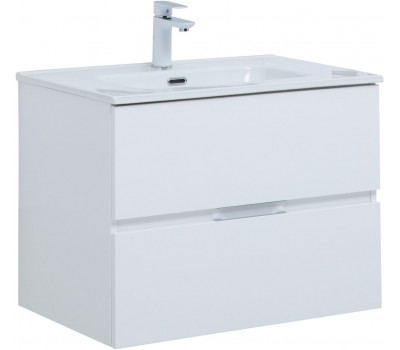 Тумба с раковиной Aquanet Алвита new 70 2 ящ. цв.белый матовый 00306154 