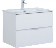 Тумба с раковиной Aquanet Алвита new 70 2 ящ. цв.белый матовый 00306154 