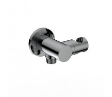 Вывод для воды PAINI круглый, с держателем дл лейки, хром (CR) 50CR480T 