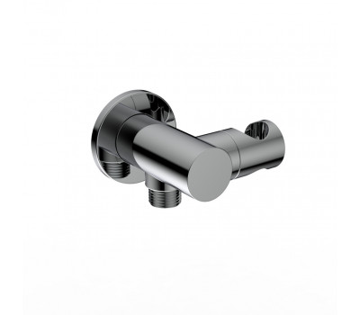 Вывод для воды PAINI круглый, с держателем дл лейки, хром (CR) 50CR480T 