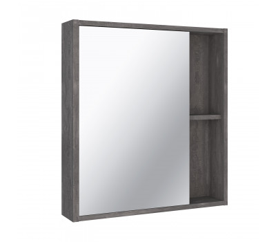 Зеркальный шкаф Runo железный камень Эко 60 (00-00001325) 