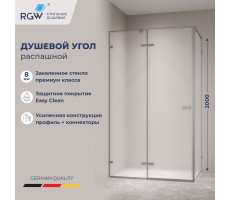 Душевой уголок с распашной дверью на петлях - RGW SV-040Gr 1200x800 353204028-210 Серый 