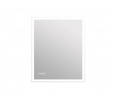 Зеркало Cersanit LED 080 design pro 70x85 с подсветкой часы с антизапотеванием прямоугольное KN-LU  