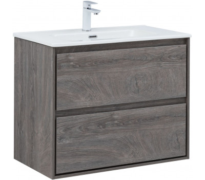 Тумба с раковиной Aquanet Милан (Flash) 80 цв. дуб рошелье 00340325 Тумба с раковиной Aquanet Милан (Flash) 80 цв. дуб рошелье 00340325