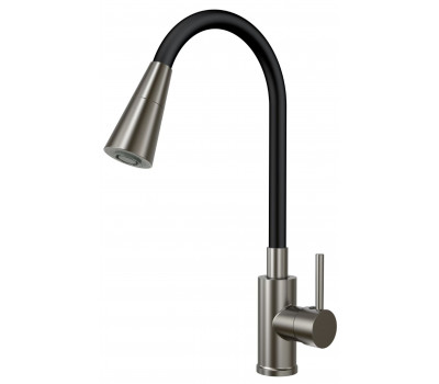 Смеситель для кухни гибкий излив черный2 режима K47GMB ESKO 