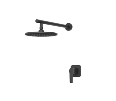 Душевая система IDDIS Optima Home с тропическим душем, матовый черный OPHBL01i66 