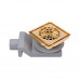 Душевой трап PLUMBERIA SELECTION PS STONES PSS13OR, золото 24К 