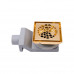 Душевой трап PLUMBERIA SELECTION PS STONES PSS13OR, золото 24К 