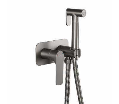 Гигиенический душ со смесителем GAPPO G7248-92, оружейная сталь 