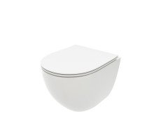 Унитаз подвесной Maretti Elena безободковый с микролифтом, EA10PBM67-844, белый 