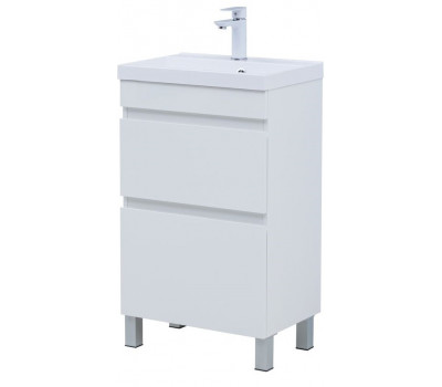 Тумба с раковиной Aquanet Нота New 50 белый глянец 00345793 Тумба с раковиной Aquanet Нота New 50 белый глянец 00345793