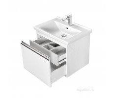 Тумба под раковину Aquaton Капри 80 белый глянец 1A230201KP010 