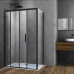 Душевой уголок Vincea  Soft VSR-3SO9012CLB, 1200*900, черный, стекло прозрачное 