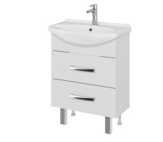 Тумба под раковину подвесная/напольная Dreja Alda 65 см, белый