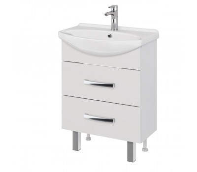 Тумба под раковину подвесная/напольная Dreja Alda 65 см, белый