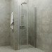 Дверь душевая Дабл 90*185, хром, прозрачный(1место) Triton Щ0000036861 