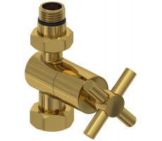 Вентиль Сунержа G 1/2" НР х G 3/4" НГ прямой крест цвет-золото 03-1409-1234 